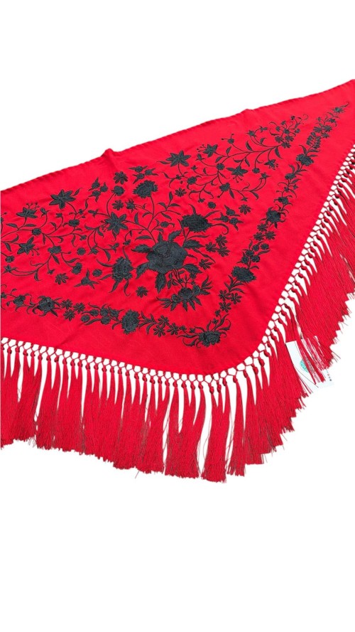 MANTON FLECOS CORTOS ROJO