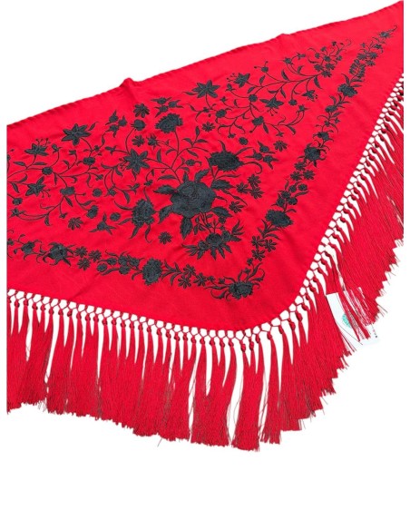 MANTON FLECOS CORTOS ROJO