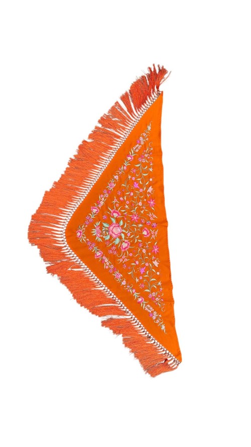 MANTON FLECOS CORTOS NARANJA