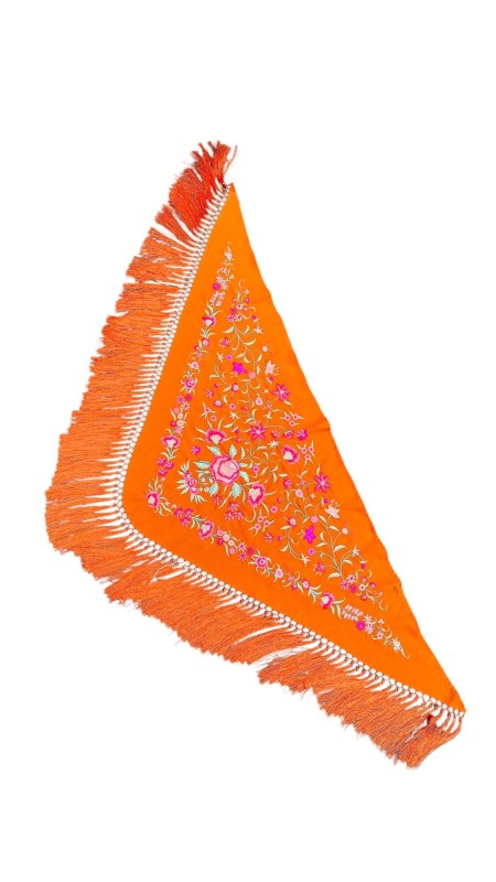 MANTON FLECOS CORTOS NARANJA 2