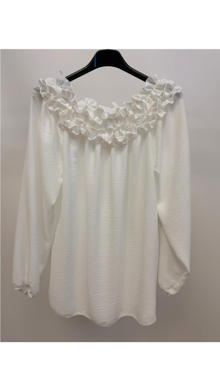 CAMISA VIOLETA BLANCO