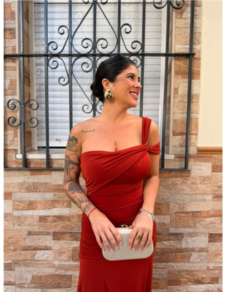 VESTIDO ANASTASIA BURDEOS