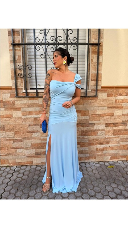 VESTIDO ANASTASIA CELESTE