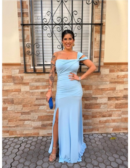 VESTIDO ANASTASIA CELESTE