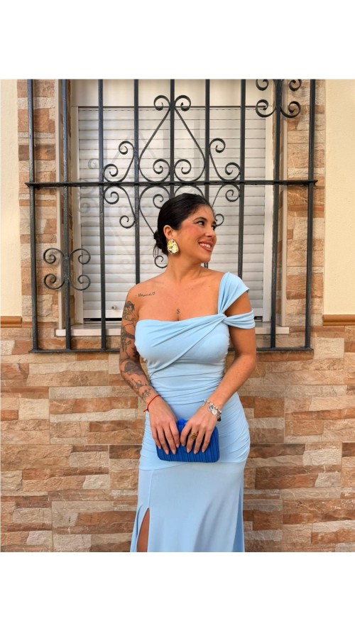 VESTIDO ANASTASIA CELESTE