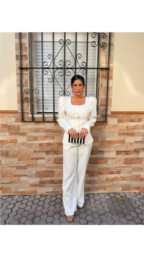 TRAJE CHAQUETA AREVALO BLANCO