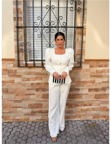 TRAJE CHAQUETA AREVALO BLANCO