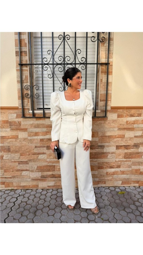 TRAJE CHAQUETA AREVALO BLANCO