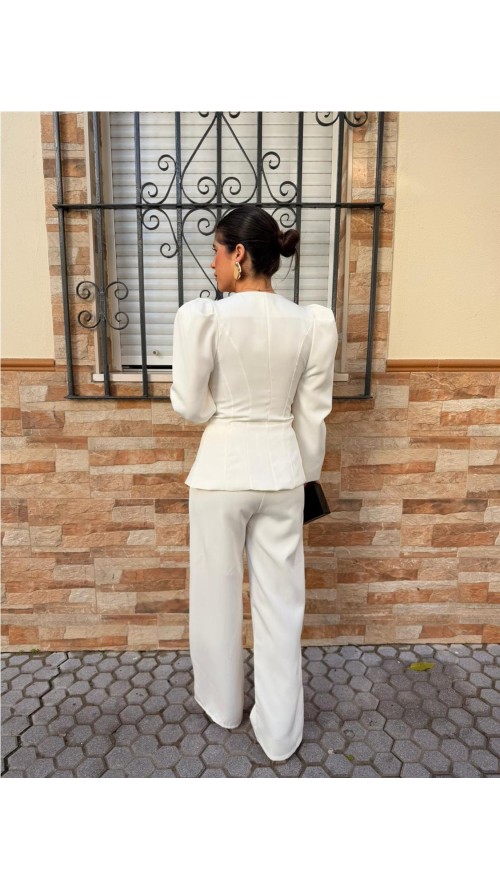 TRAJE CHAQUETA AREVALO BLANCO
