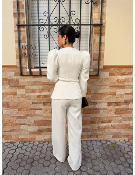 TRAJE CHAQUETA AREVALO BLANCO