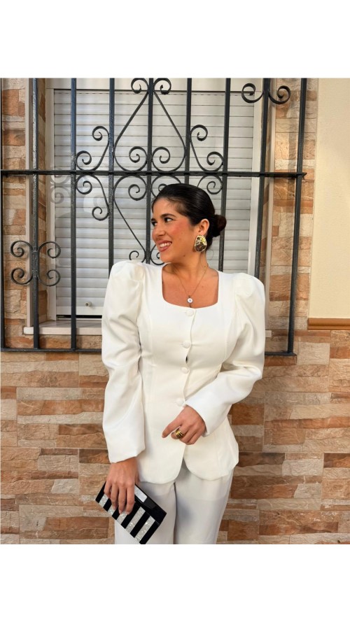 TRAJE CHAQUETA AREVALO BLANCO