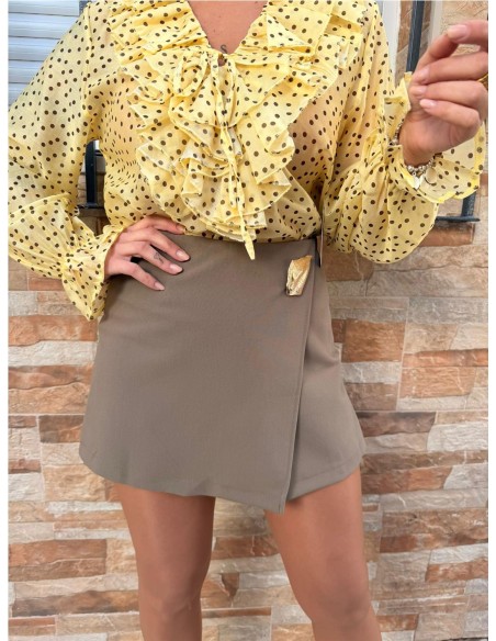 FALDA PANTALÓN ANTOJO TAUPE