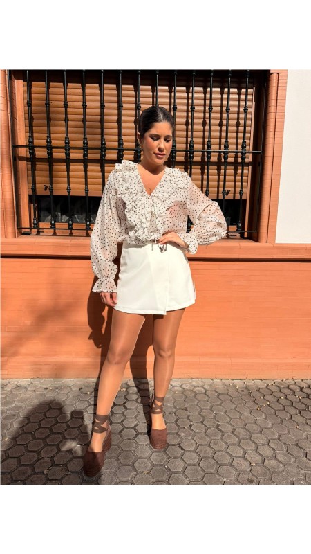 FALDA PANTALÓN ANTOJO BLANCO