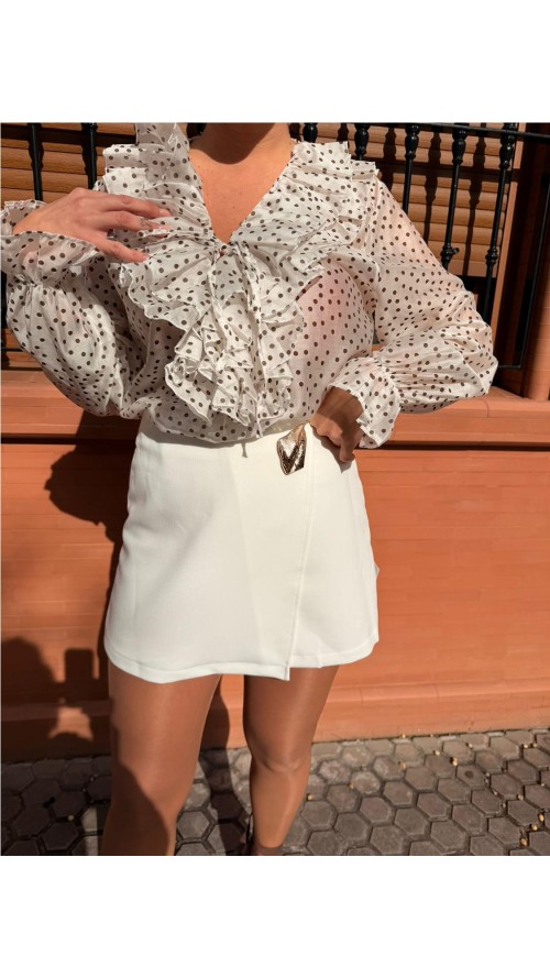 FALDA PANTALÓN ANTOJO BLANCO