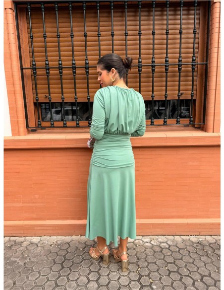 VESTIDO PILI VERDE JABONOSO