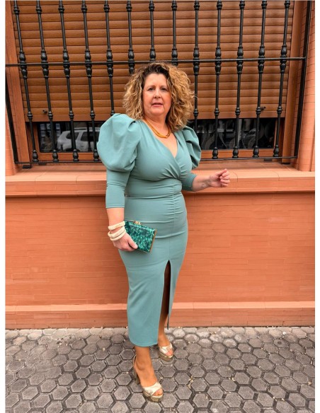 VESTIDO RESLE VERDE JABONOSO