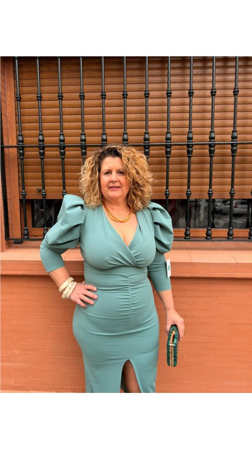 VESTIDO RESLE VERDE JABONOSO