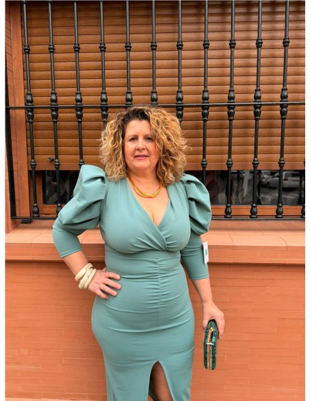 VESTIDO RESLE VERDE JABONOSO