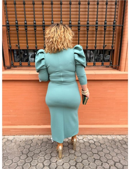 VESTIDO RESLE VERDE JABONOSO