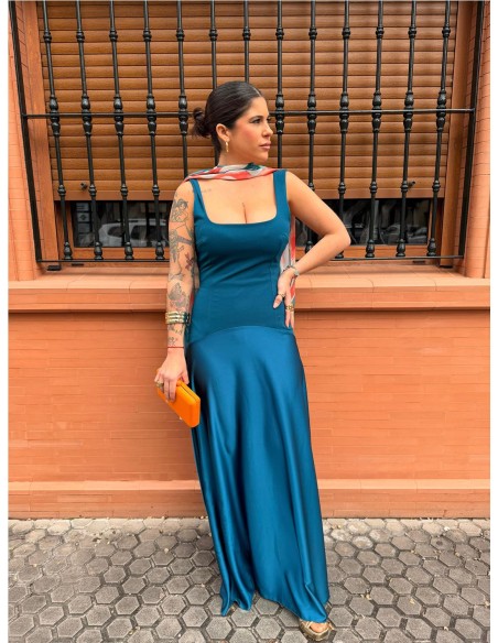 VESTIDO CLARA PETROLEONEGRO