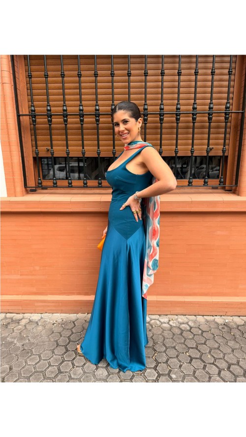 VESTIDO CLARA PETROLEONEGRO