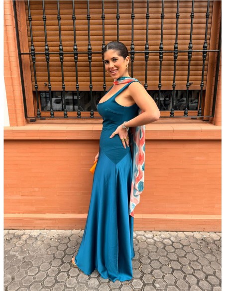 VESTIDO CLARA PETROLEONEGRO