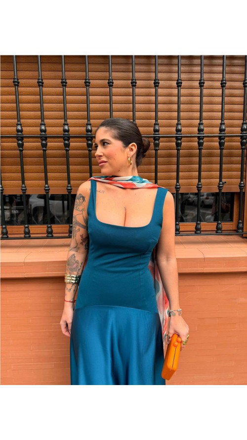 VESTIDO CLARA PETROLEONEGRO