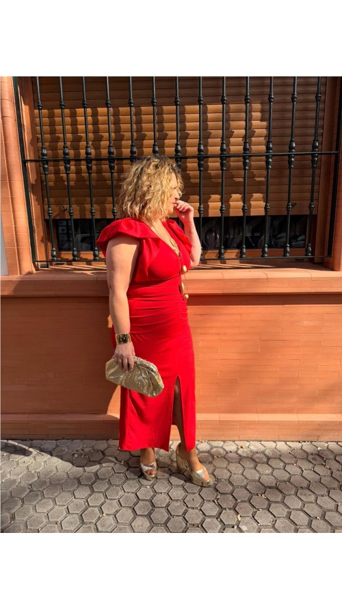 VESTIDO ALEXA ROJO