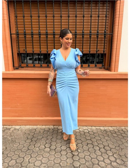 VESTIDO ALEXA CELESTE