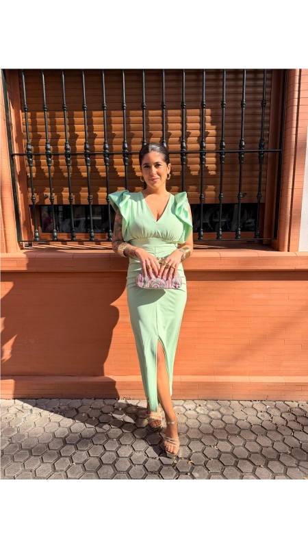 VESTIDO ALEXA VERDE CLARO