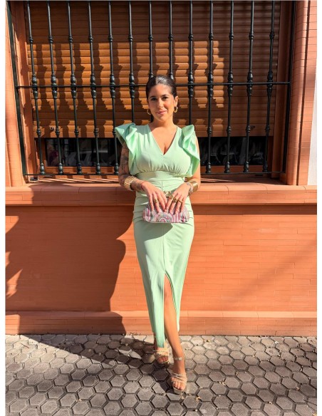 VESTIDO ALEXA VERDE CLARO