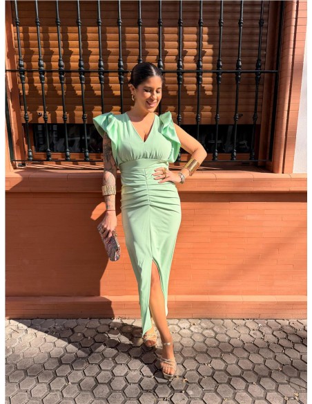 VESTIDO ALEXA VERDE CLARO