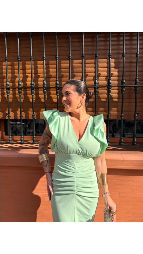 VESTIDO ALEXA VERDE CLARO