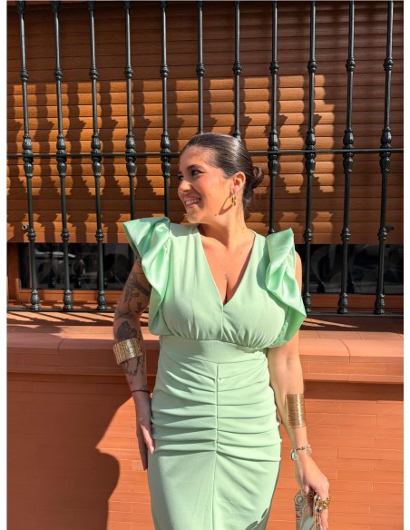 VESTIDO ALEXA VERDE CLARO