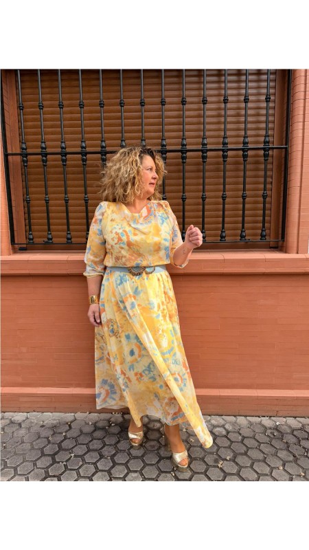 VESTIDO EDURNE AMARILLO