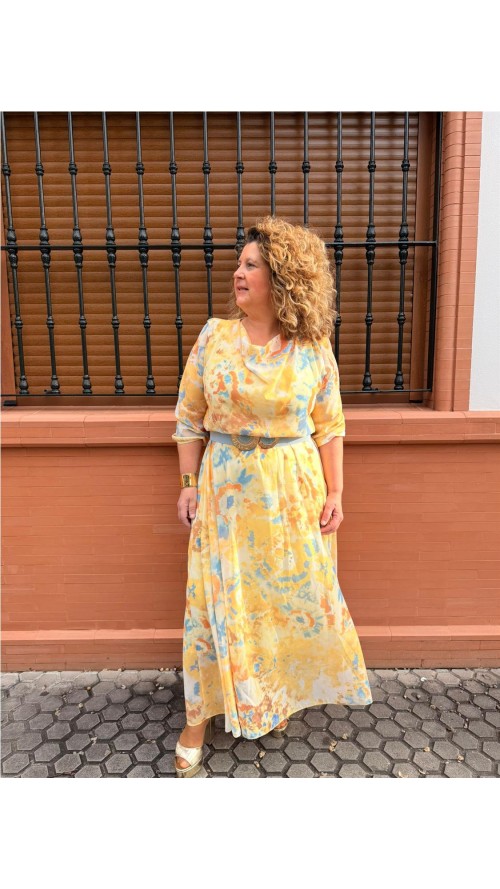 VESTIDO EDURNE AMARILLO