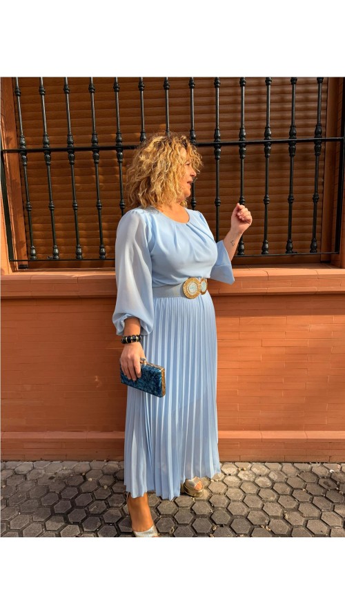 VESTIDO ADRIANA CELESTE