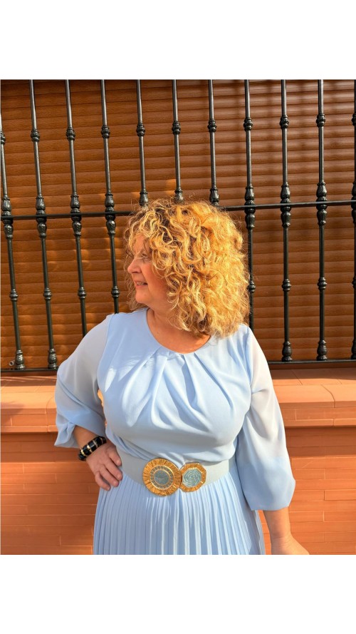 VESTIDO ADRIANA CELESTE