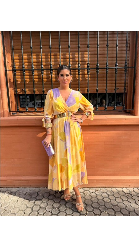 VESTIDO PALMERA AMARILLO