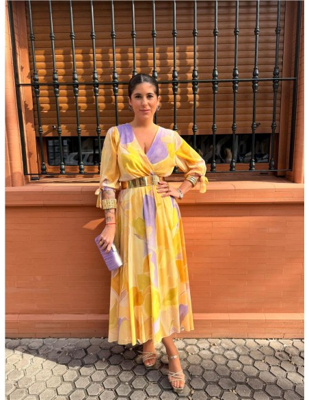 VESTIDO PALMERA AMARILLO