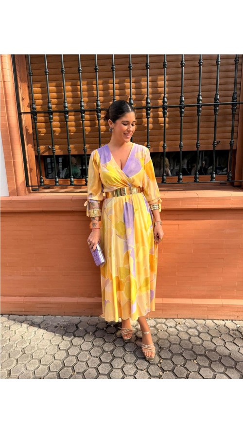 VESTIDO PALMERA AMARILLO