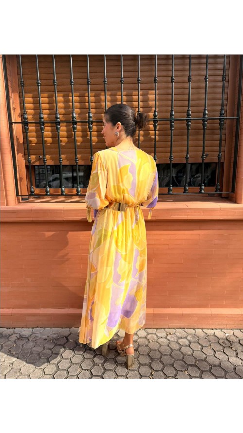 VESTIDO PALMERA AMARILLO