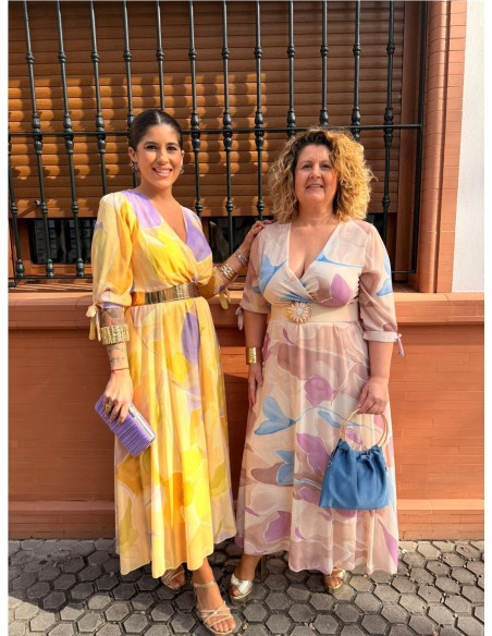 VESTIDO PALMERA AMARILLO