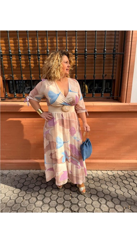 VESTIDO PALMERA BEIG