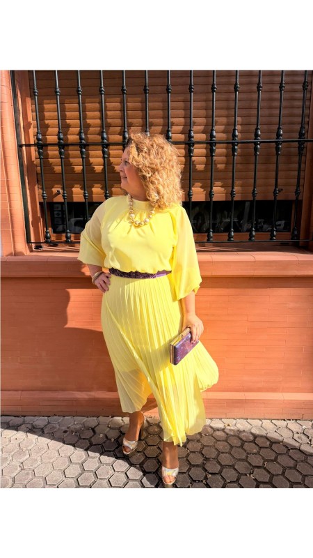 VESTIDO VERONICA AMARILLO