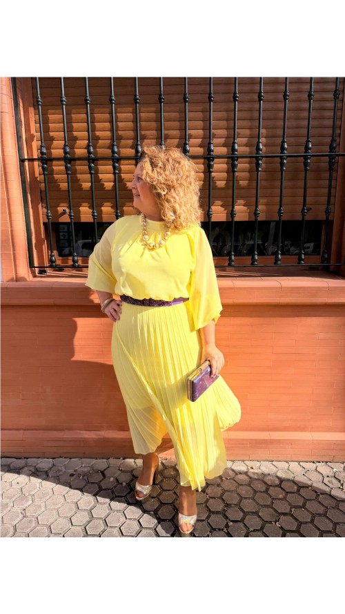 VESTIDO VERONICA AMARILLO
