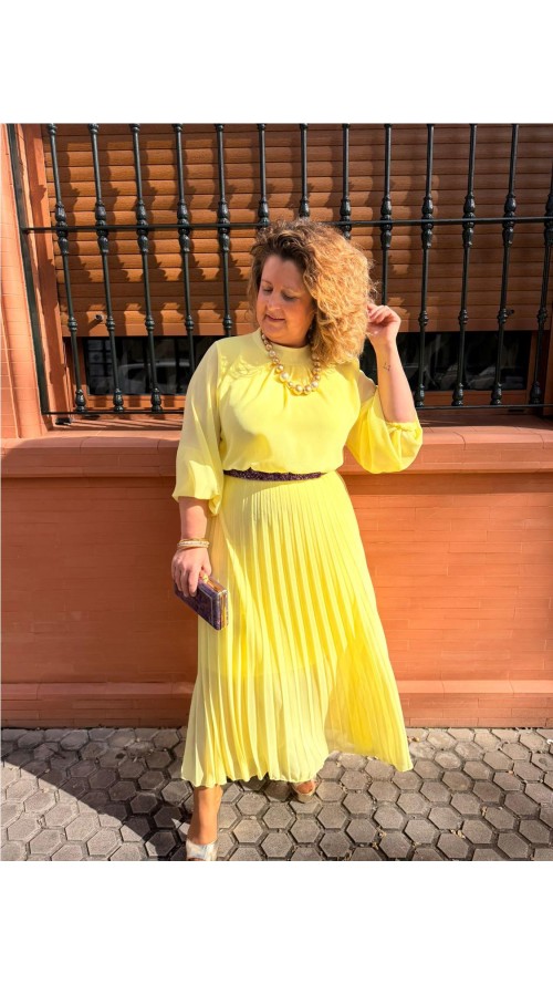 VESTIDO VERONICA AMARILLO