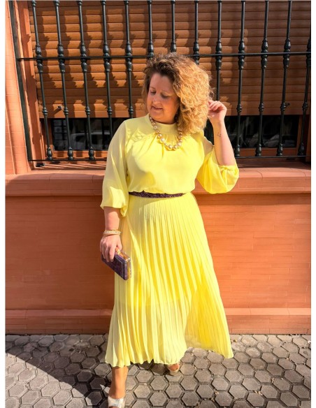 VESTIDO VERONICA AMARILLO