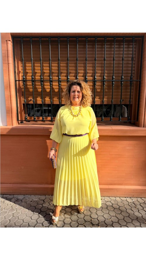 VESTIDO VERONICA AMARILLO