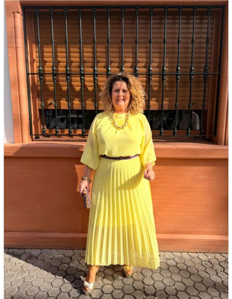 VESTIDO VERONICA AMARILLO